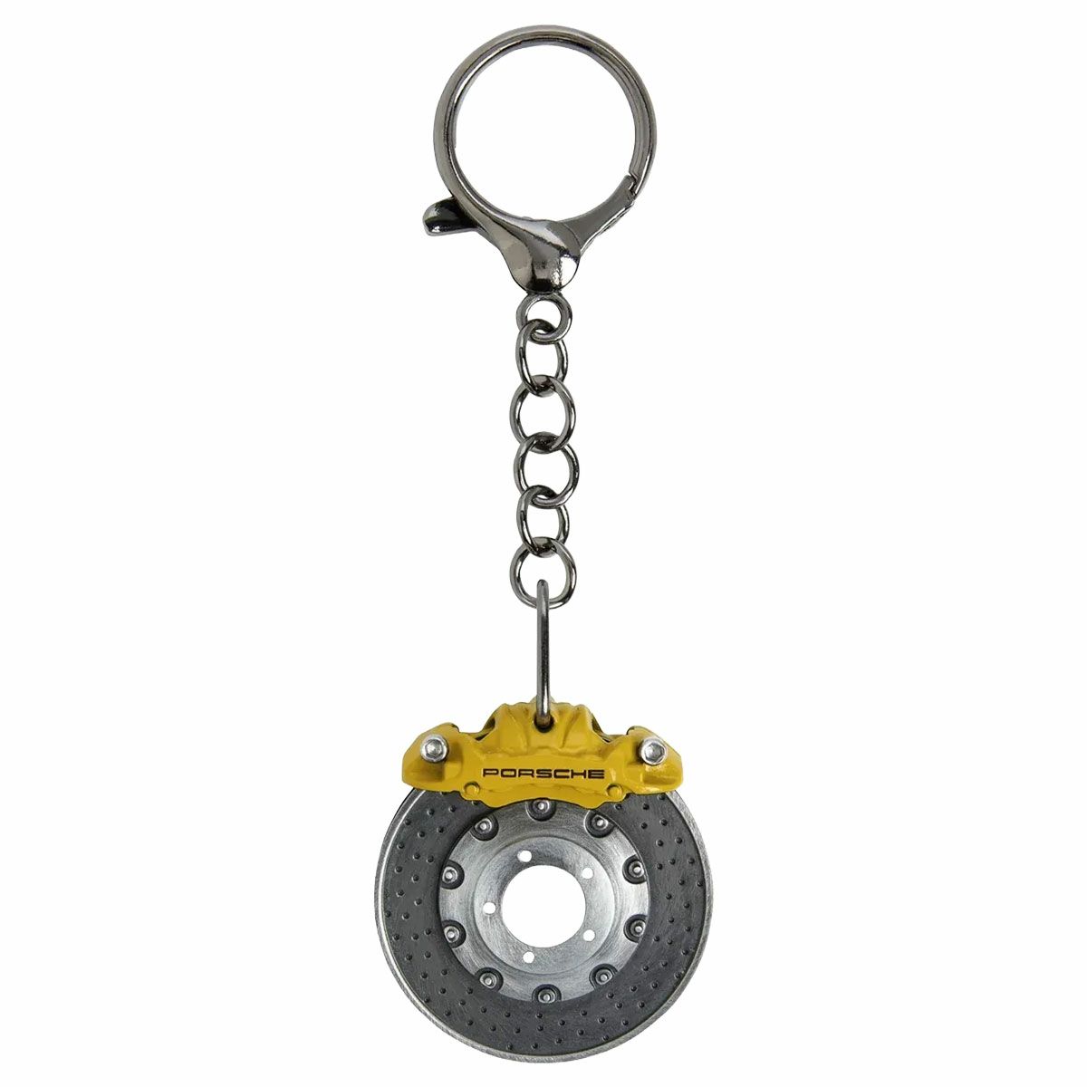 PORSCHE｜ブレーキディスク キーホルダー｜雑貨 ｜イエロー