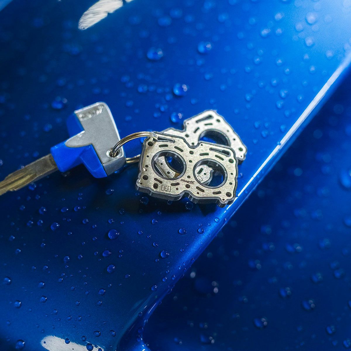 DisagrEE｜スバル EJ ヘッドガスケット キーチェーン 2個セット｜キーホルダー