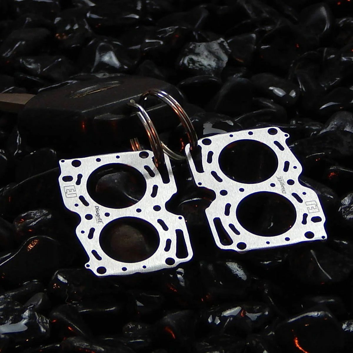 DisagrEE｜スバル EJ ヘッドガスケット キーチェーン 2個セット｜キーホルダー