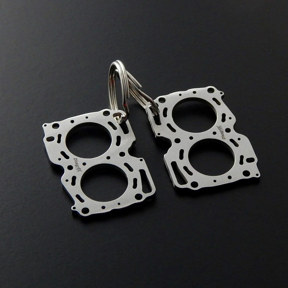 DisagrEE｜スバル EJ ヘッドガスケット キーチェーン 2個セット｜キーホルダー