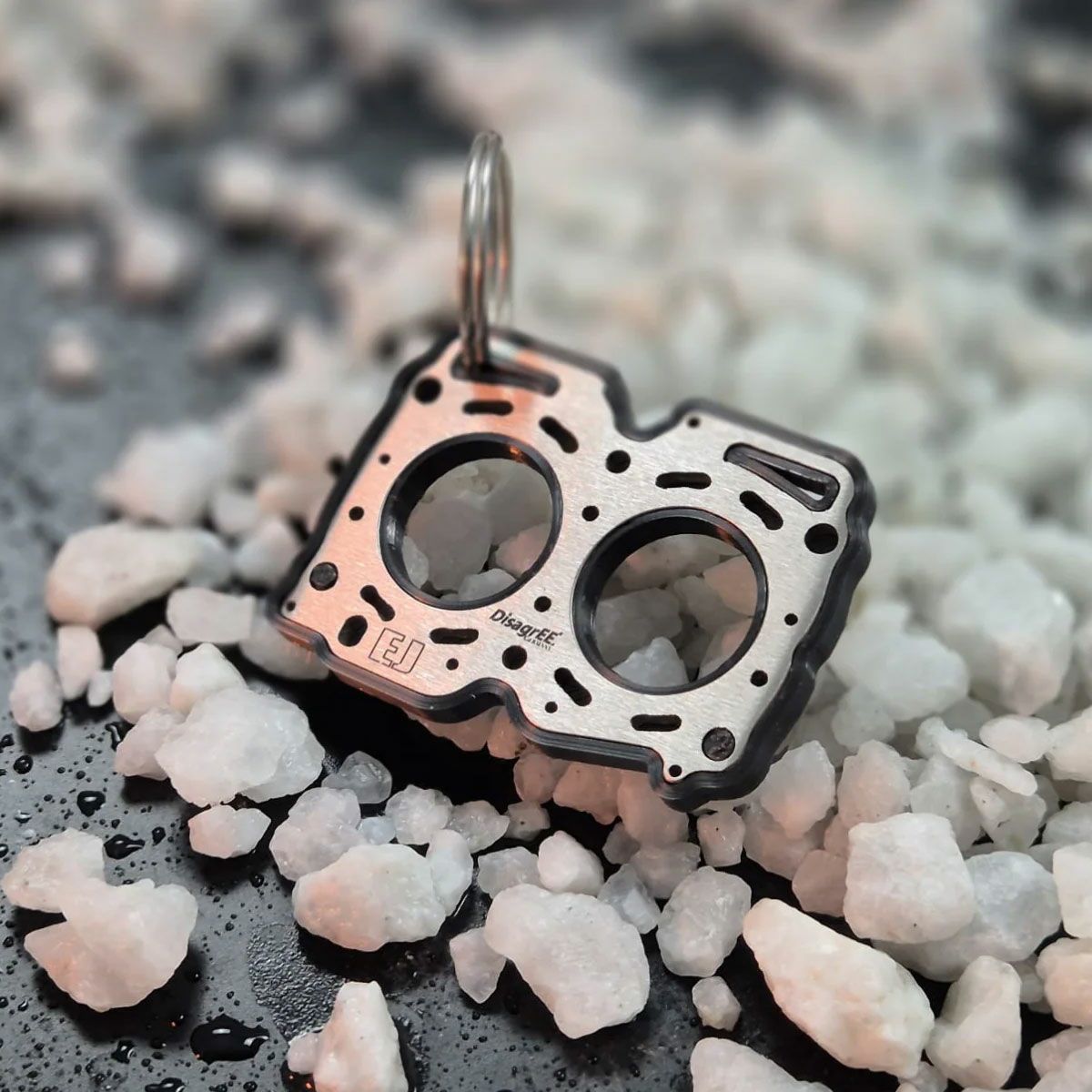 DisagrEE｜スバル EJ ヘッドガスケット キーチェーン 2個セット｜キーホルダー