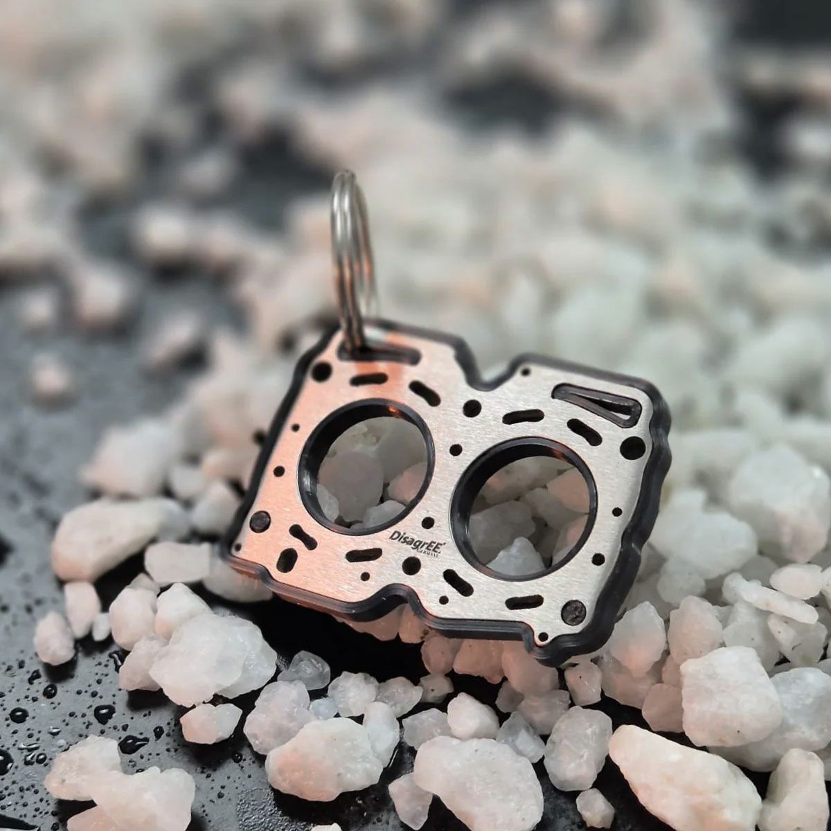 DisagrEE｜スバル EJ ヘッドガスケット キーチェーン 2個セット｜キーホルダー