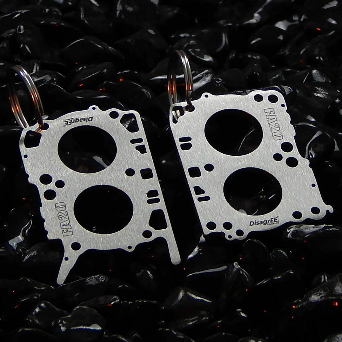 DisagrEE｜スバル FA20 ヘッドガスケット キーチェーン 左右セット｜キーホルダー