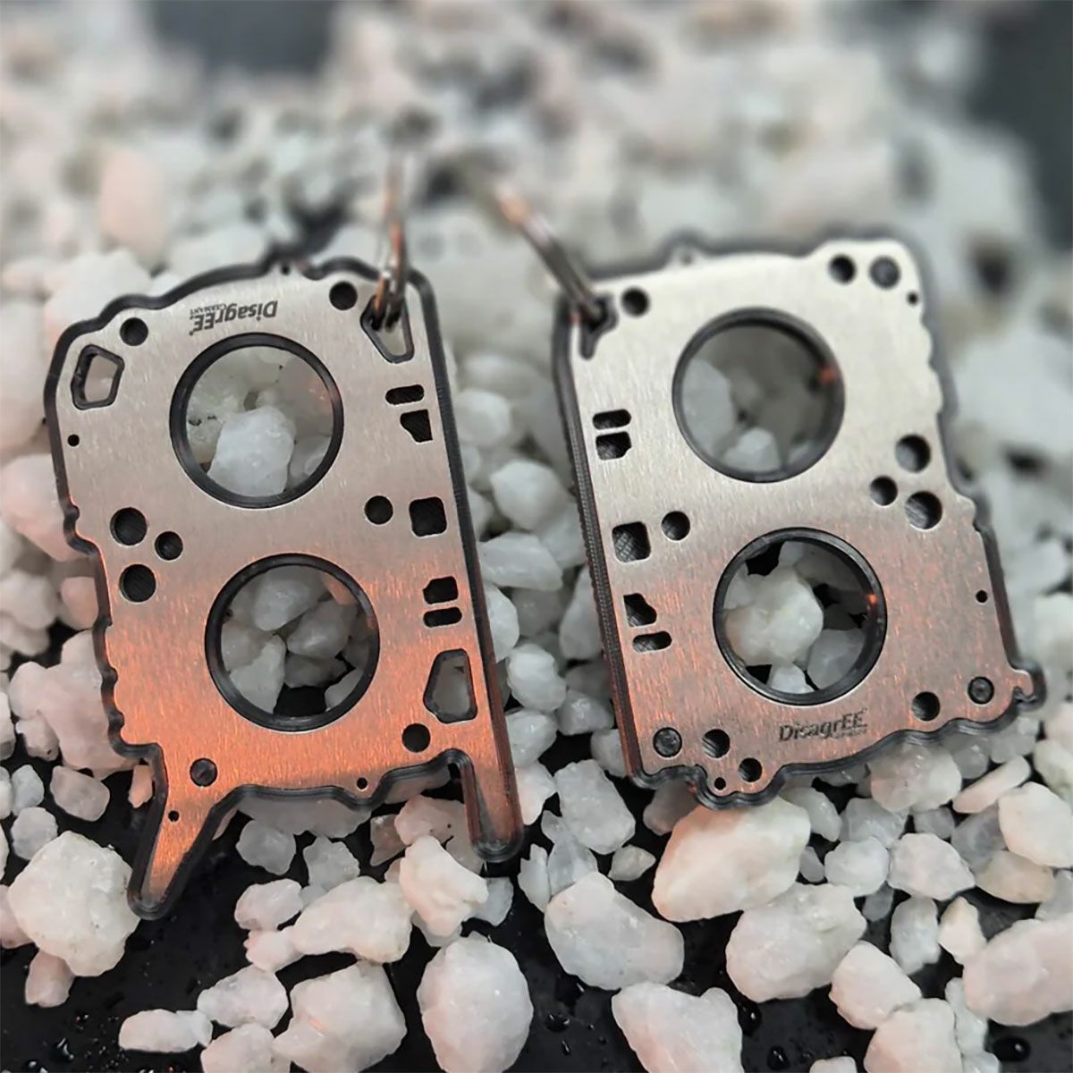 DisagrEE｜スバル FA20 ヘッドガスケット キーチェーン 左右セット｜キーホルダー