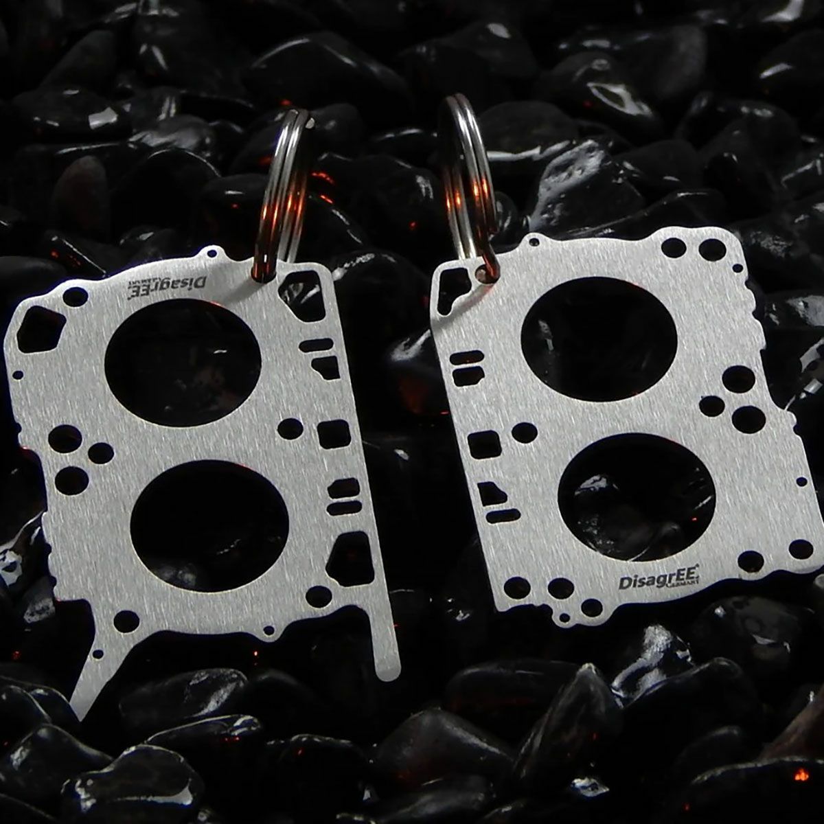 DisagrEE｜スバル FA24 ヘッドガスケット キーチェーン 左右セット｜キーホルダー
