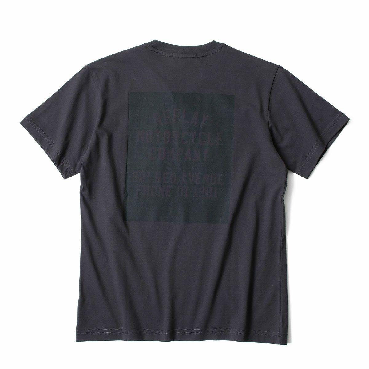 REPLAY｜フロント＆バック プリント Tシャツ｜トップス｜アイアン