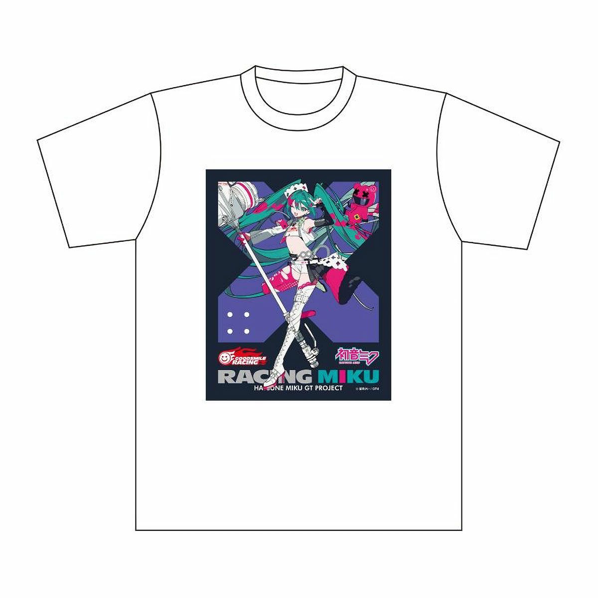 GOODSMILE RACING｜サーキットTシャツ レーシングミク 2025Ver. キービジュアルサイド｜ウェア