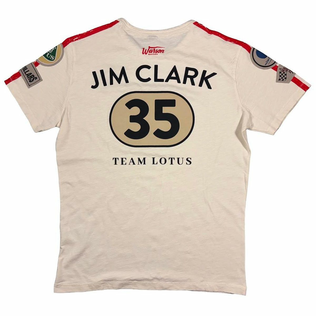 Warson Motors｜オロン ヴィラール 1965 Tシャツ ジム・クラーク トリビュート｜ウェア｜ホワイト