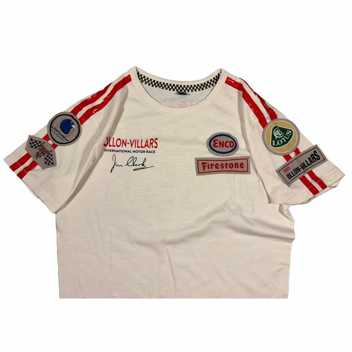 Warson Motors｜オロン ヴィラール 1965 Tシャツ ジム・クラーク トリビュート｜ウェア｜ホワイト