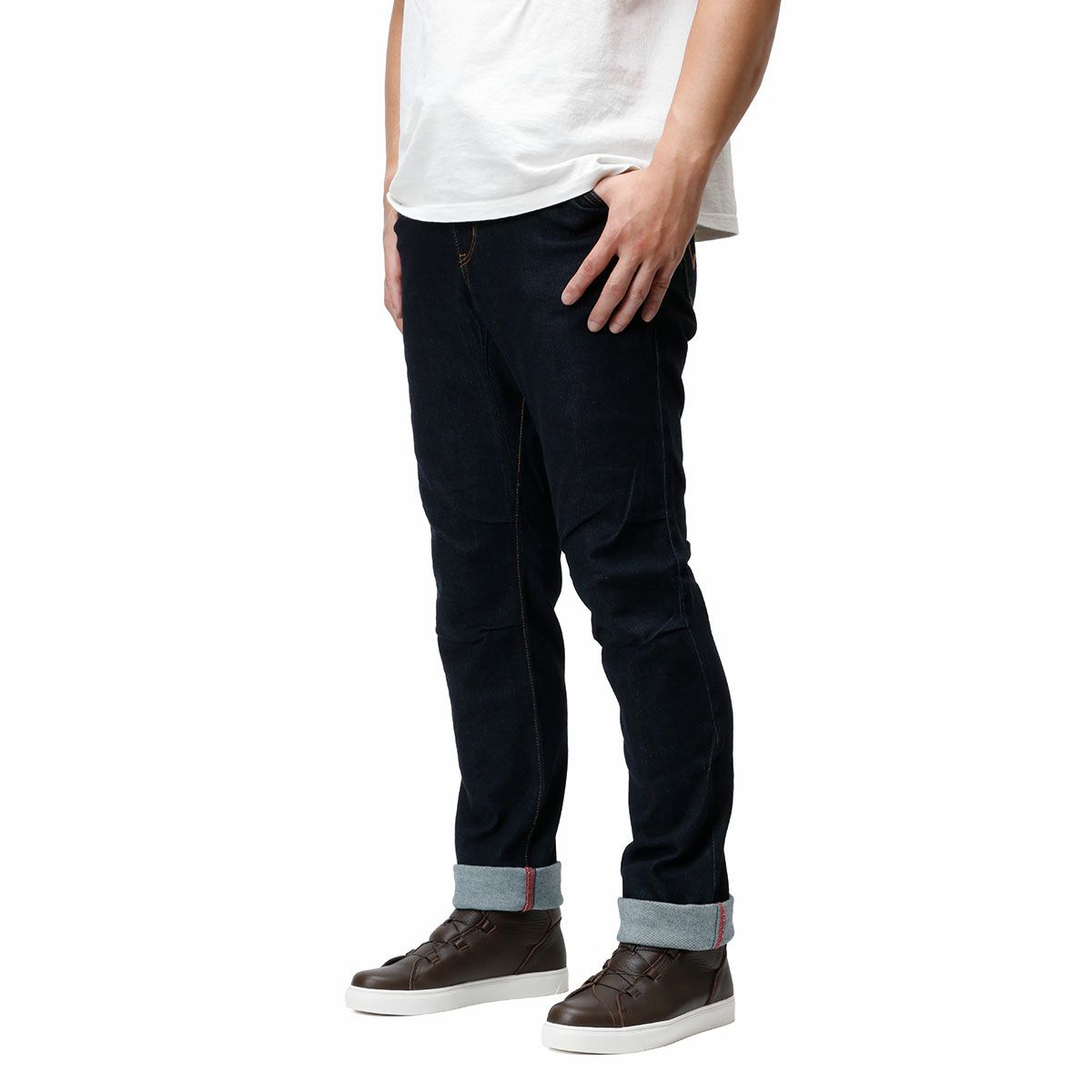 56design｜エドウィン コラボ 3D フィット コーデュラ デニム ’25｜パンツ｜ワンウォッシュ｜モデル着用