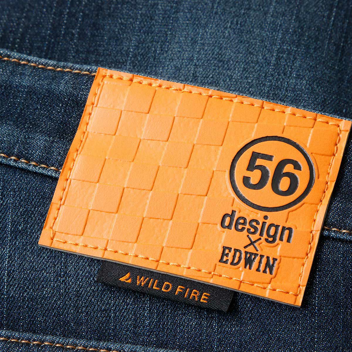 56design｜エドウィン コラボ 3D フィット ワイルドファイア コーデュラ デニム ’25｜パンツ｜ダメージウォッシュ
