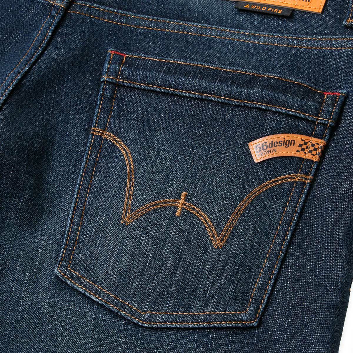 56design｜エドウィン コラボ 3D フィット ワイルドファイア コーデュラ デニム ’25｜パンツ｜ダメージウォッシュ