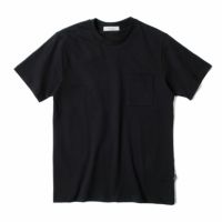 REPLAY｜ブレスト ポケット ＆ プリント ジャージー Tシャツ｜トップス｜ブラック