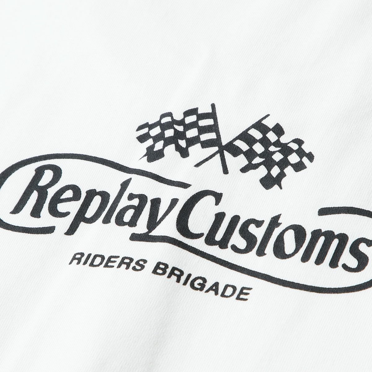 REPLAY｜ブレスト ポケット ＆ プリント ジャージー Tシャツ｜トップス｜ナチュラルホワイト