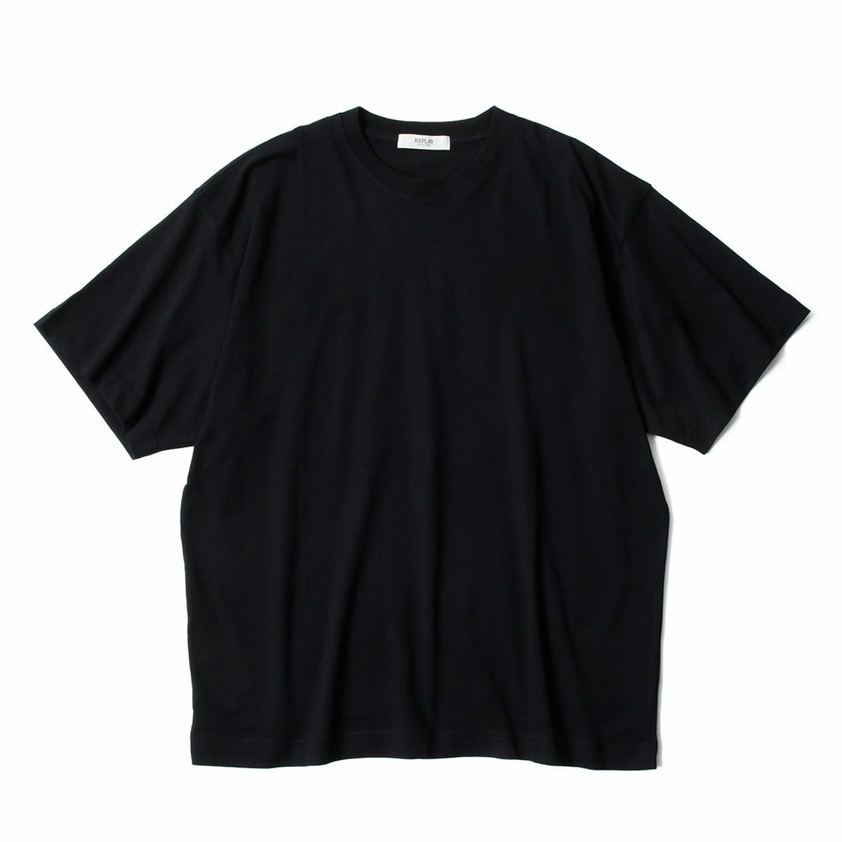 REPLAY｜ウエスタン プリント ボーイフィット Tシャツ｜トップス｜ブラック