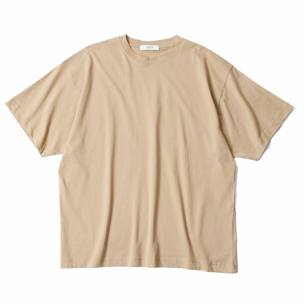 REPLAY｜ウエスタン プリント ボーイフィット Tシャツ｜トップス｜ストーンアイボリー