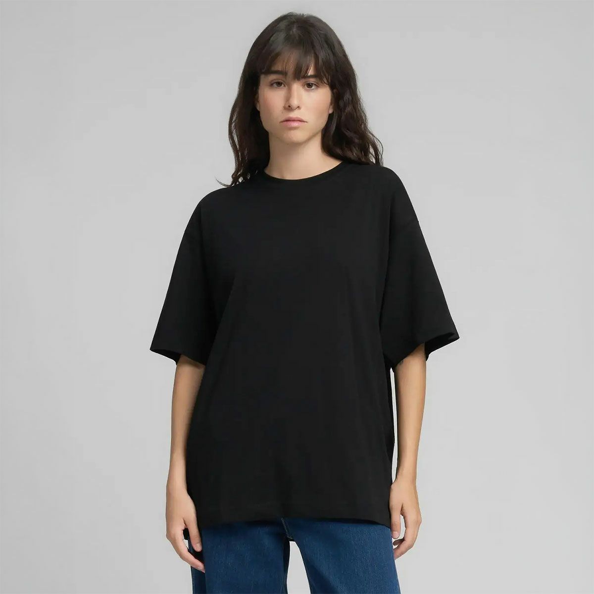 REPLAY｜ウエスタン プリント ボーイフィット Tシャツ｜トップス｜ブラック｜モデル着用