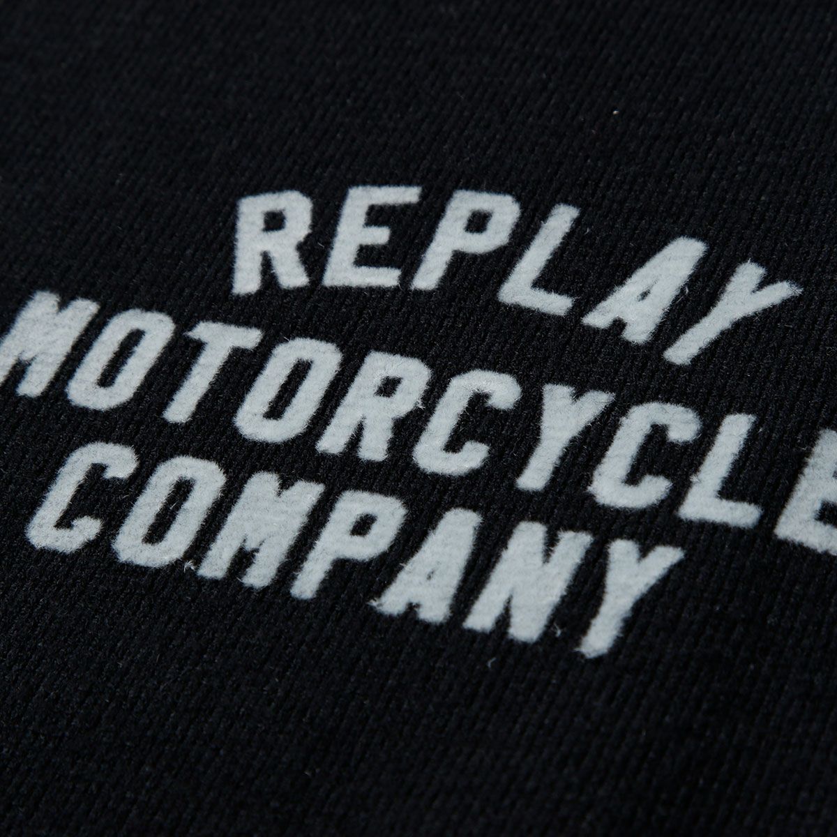 REPLAY｜ハイネック フルジップ ニット スウェットシャツ｜トップス｜ブラック