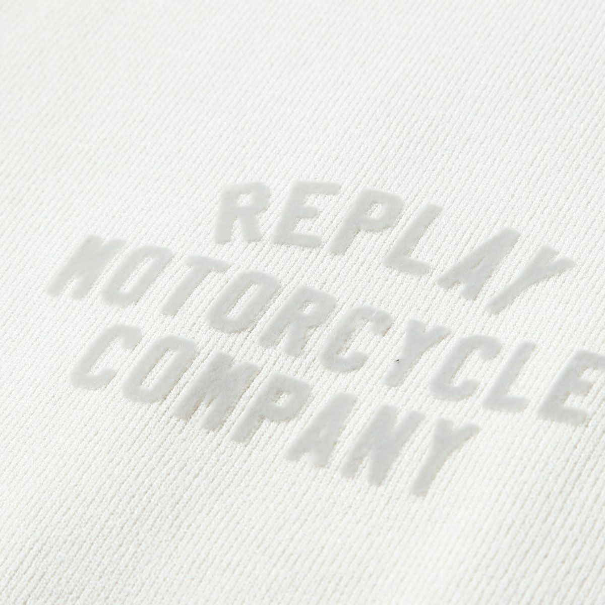 REPLAY｜ハイネック フルジップ ニット スウェットシャツ｜トップス｜スノーホワイト