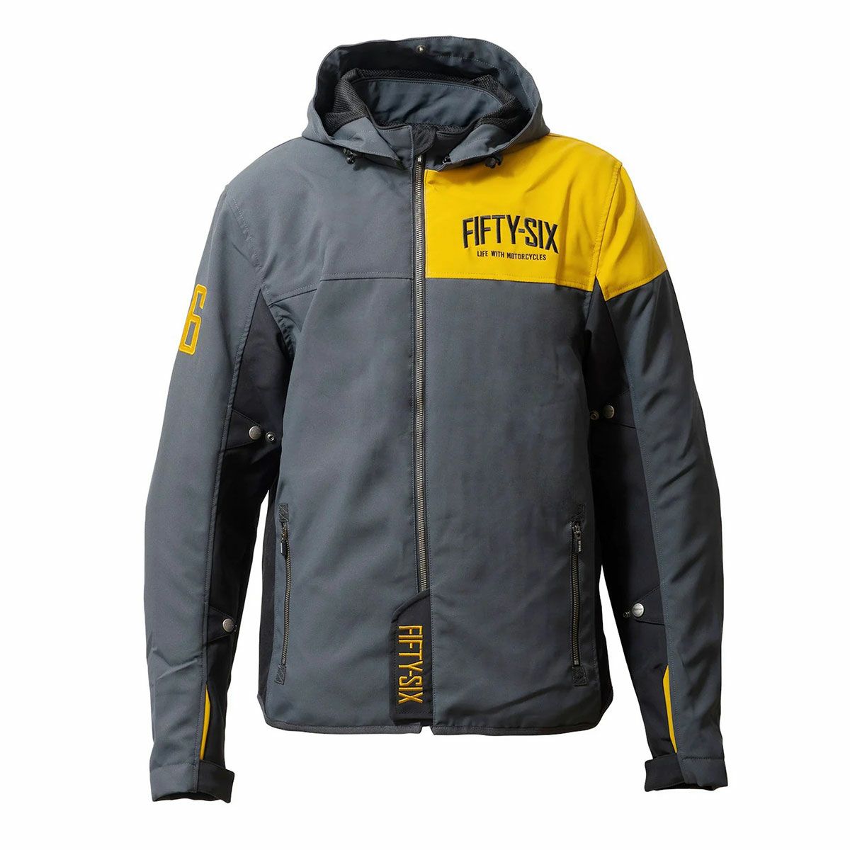 56design｜クォーター パーカー ’25｜アウター｜マットオーカー×グレー