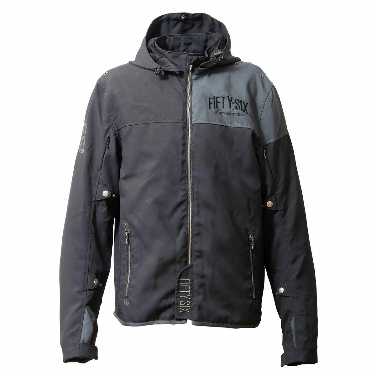 56design｜クォーター パーカー ’25｜アウター｜マットグレー×ブラック