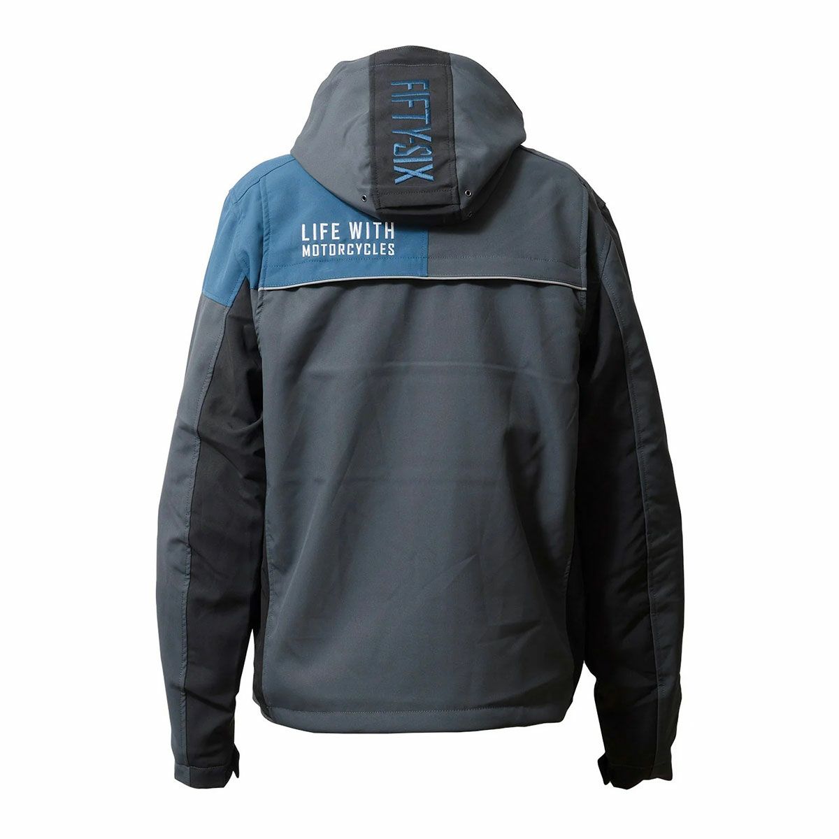 56design｜クォーター パーカー ’25｜アウター｜マットブルー×グレー