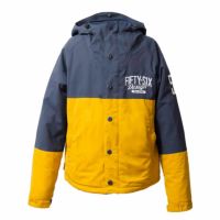 56design｜バイカラー ウォーム ジャケット｜アウター｜ネイビー×イエロー