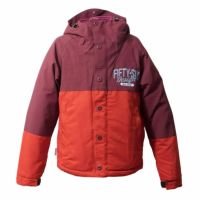 56design｜バイカラー ウォーム ジャケット｜アウター｜ワイン×レッド