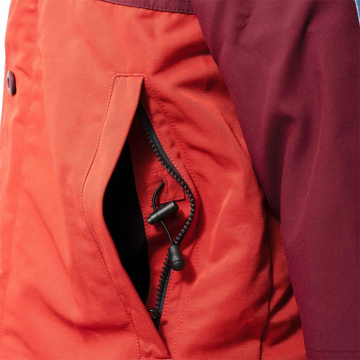 56design｜バイカラー ウォーム ジャケット｜アウター｜ワイン×レッド