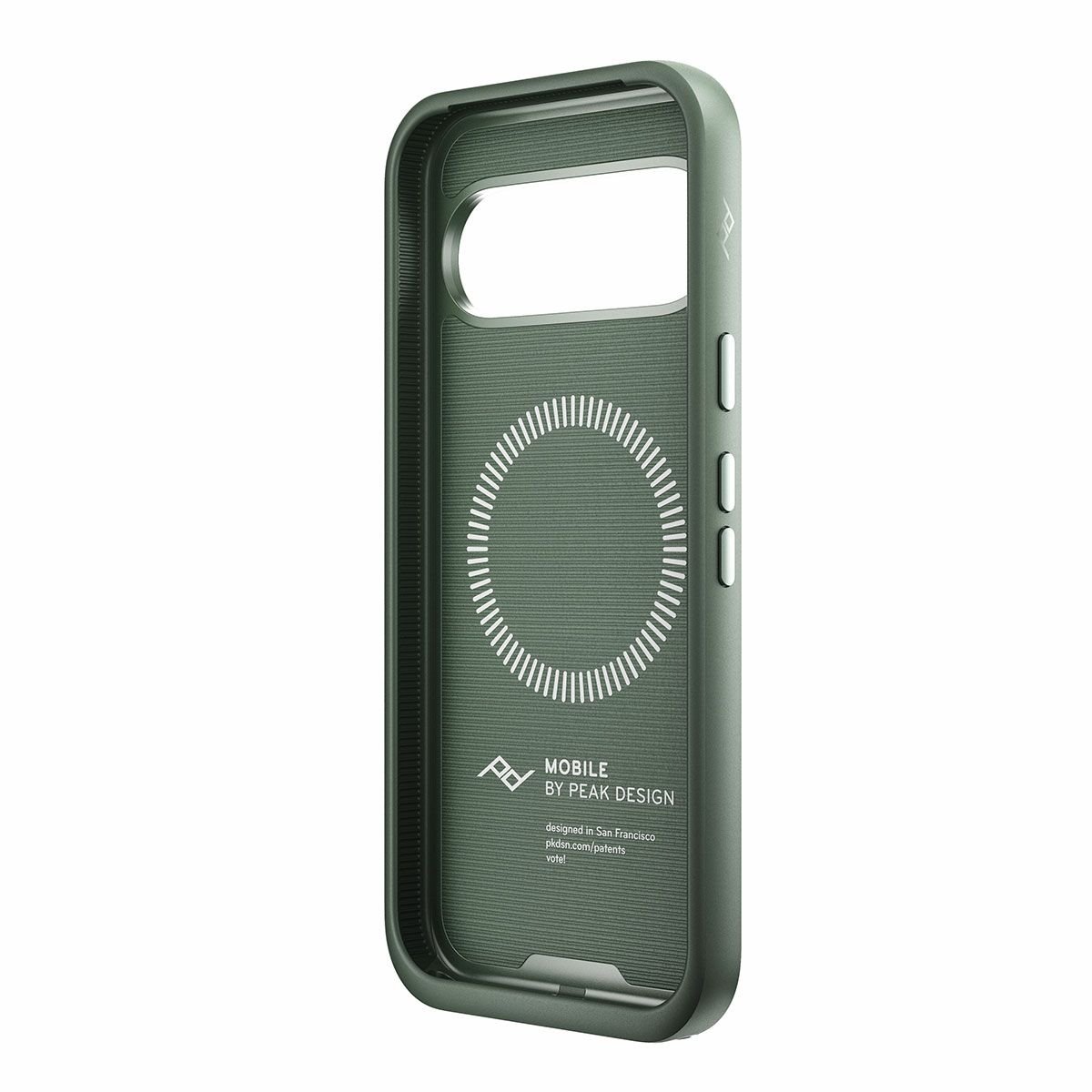 Peak Design｜エブリデイ ケース Pixel 10 / 10 Pro / 10 Pro XL ナイロンキャンバス｜雑貨｜セージ｜モデル着用