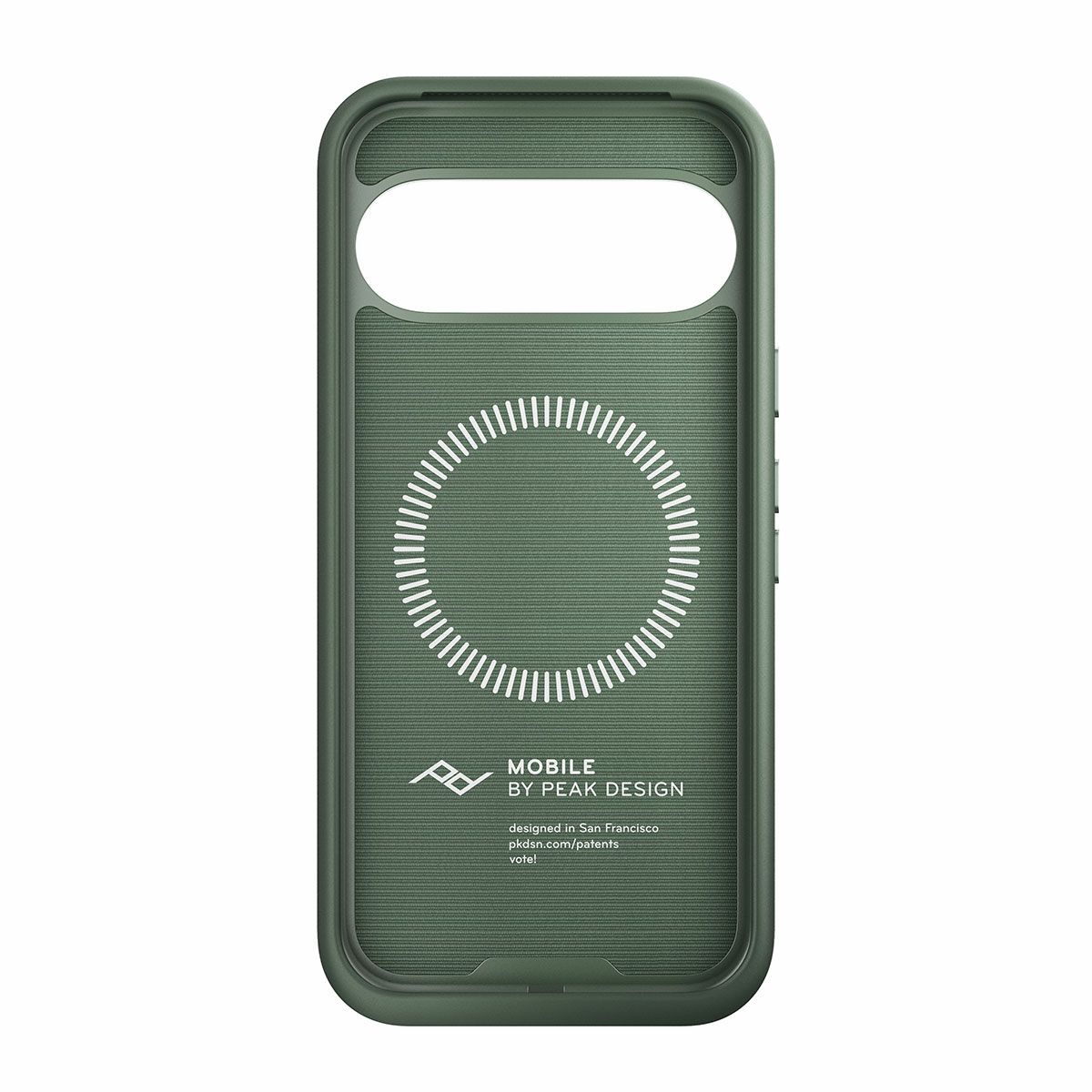 Peak Design｜エブリデイ ケース Pixel 10 / 10 Pro / 10 Pro XL ナイロンキャンバス｜雑貨｜セージ｜モデル着用