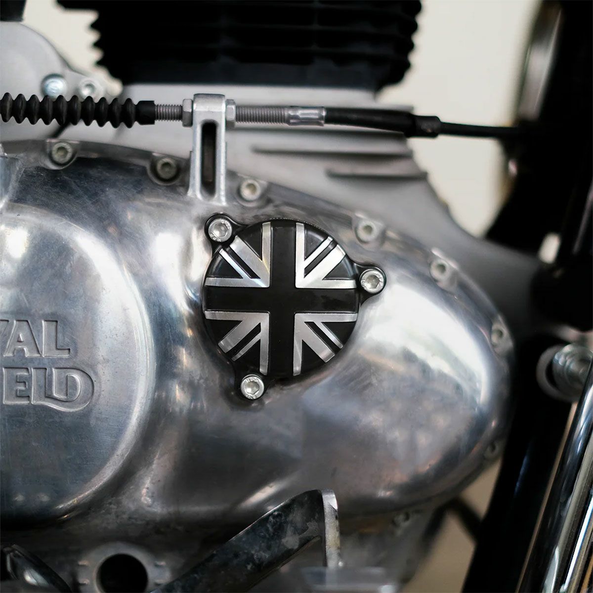 Trip Machine｜ オイル フィルター カーター キャップ for ロイヤル・エンフィールド｜雑貨｜ブラック×シルバー