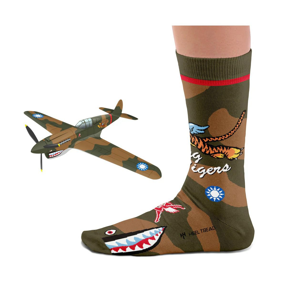 HEEL TREAD｜P40 フライングタイガース ソックス｜雑貨