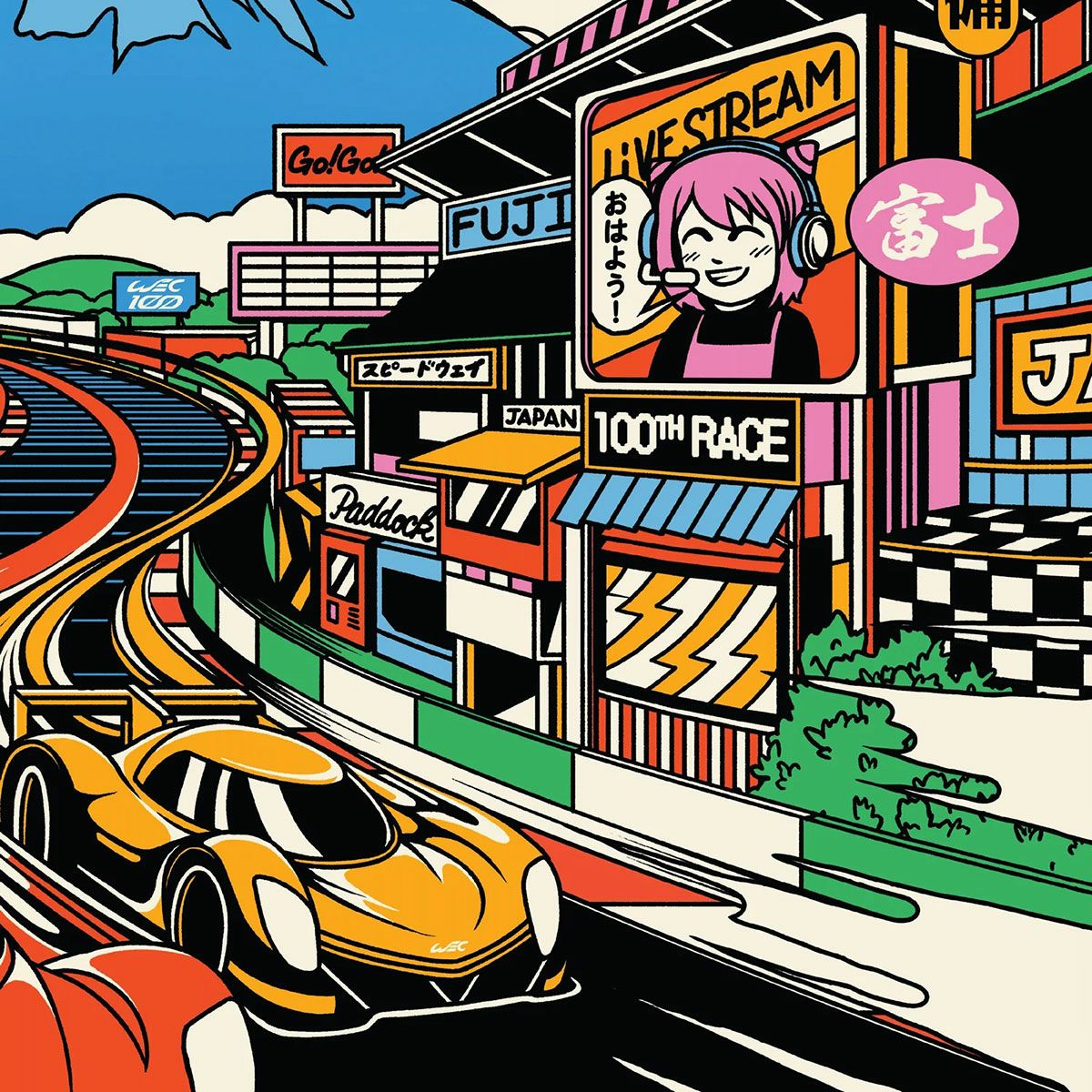 Automobilist｜FIA WEC 2025 富士6時間耐久レース 公式イベントポスター｜雑貨