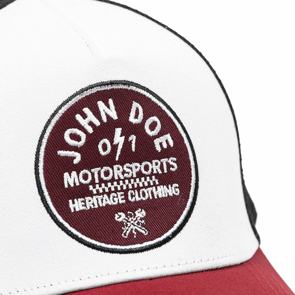 John Doe｜JDM 0/1 レッド キャップ｜帽子｜ホワイト×レッド