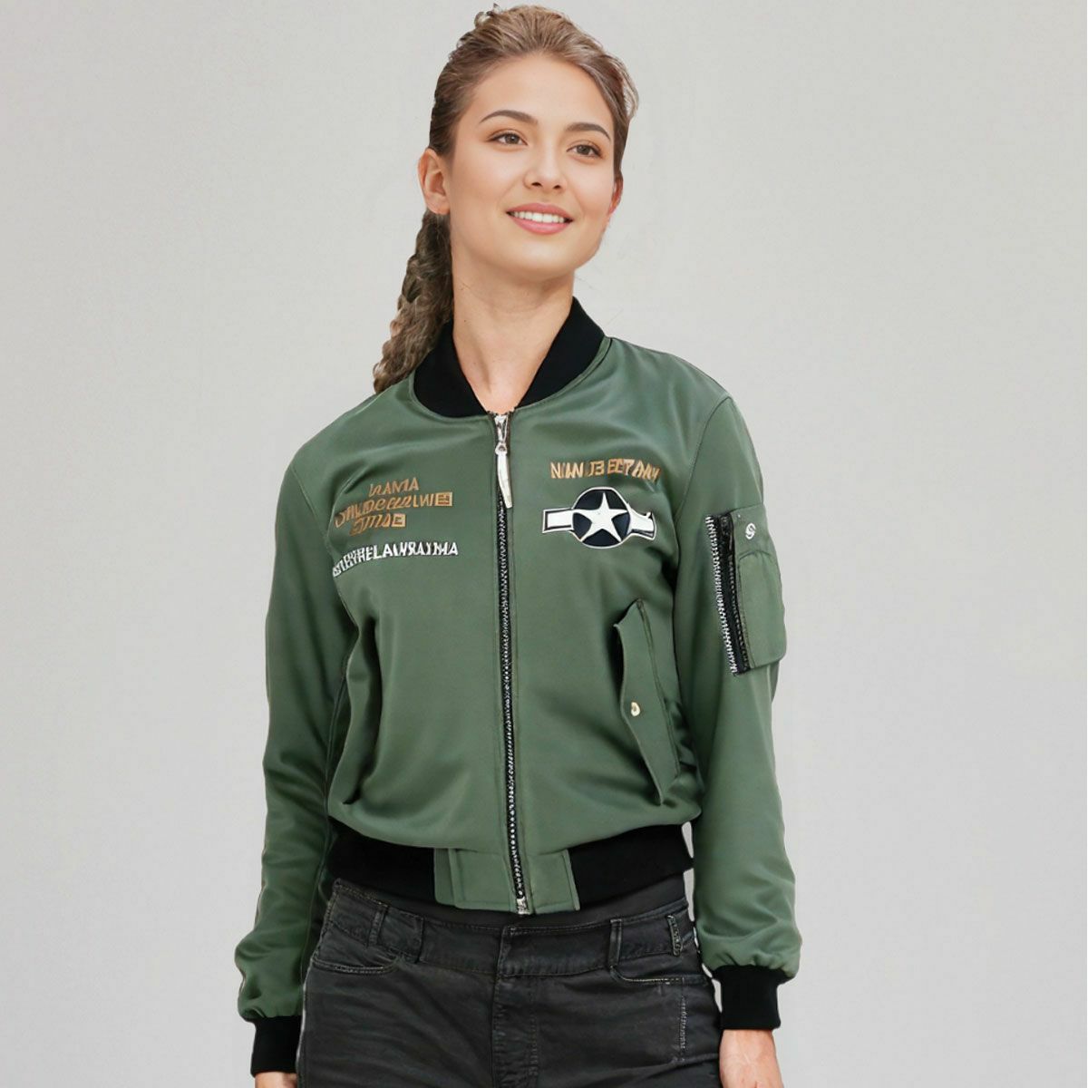 helstons｜ティグレス ジャケット｜アウター｜カーキ｜モデル着用