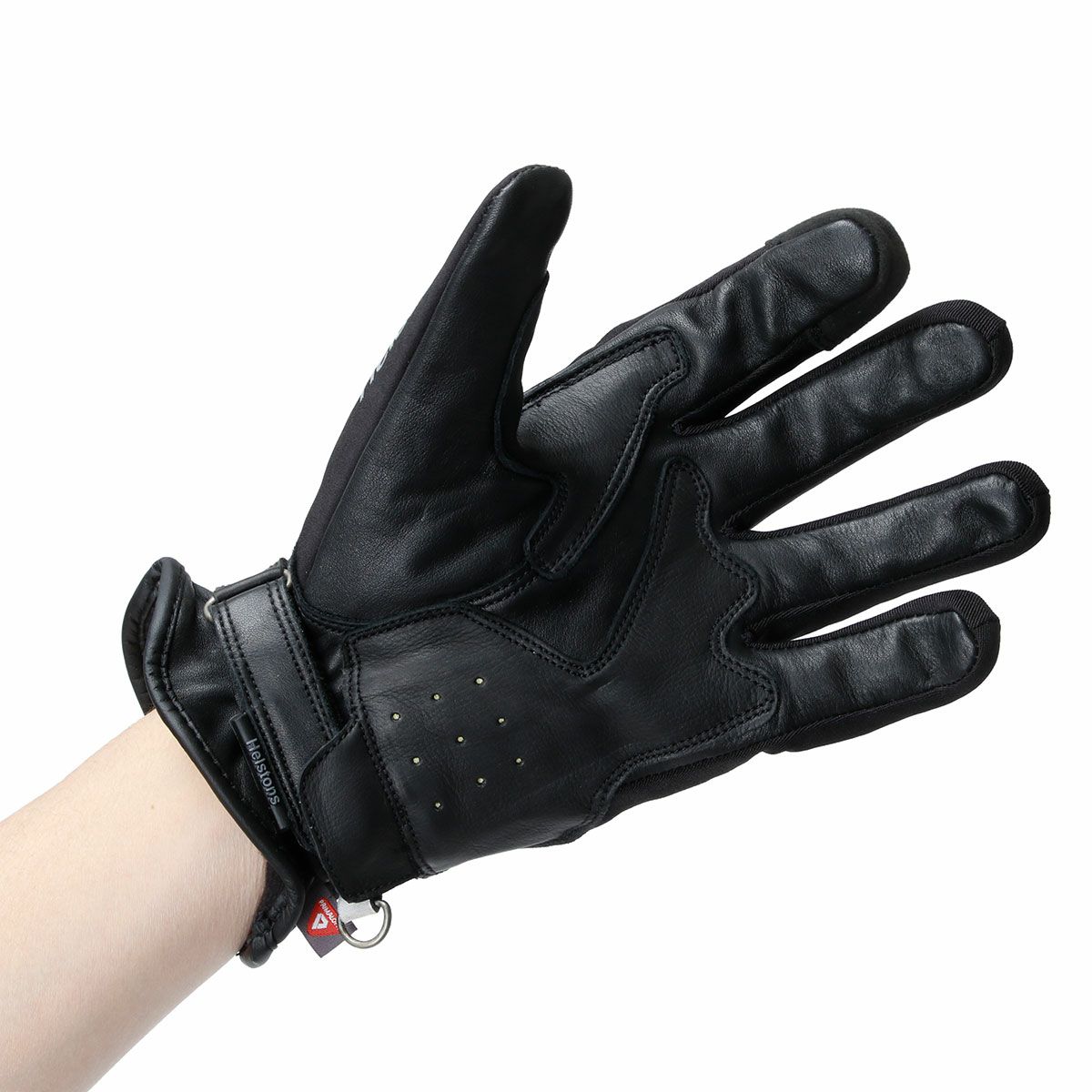 helstons｜ファスト ウィンター グローブ｜グローブ｜ブラック×グレー｜モデル着用