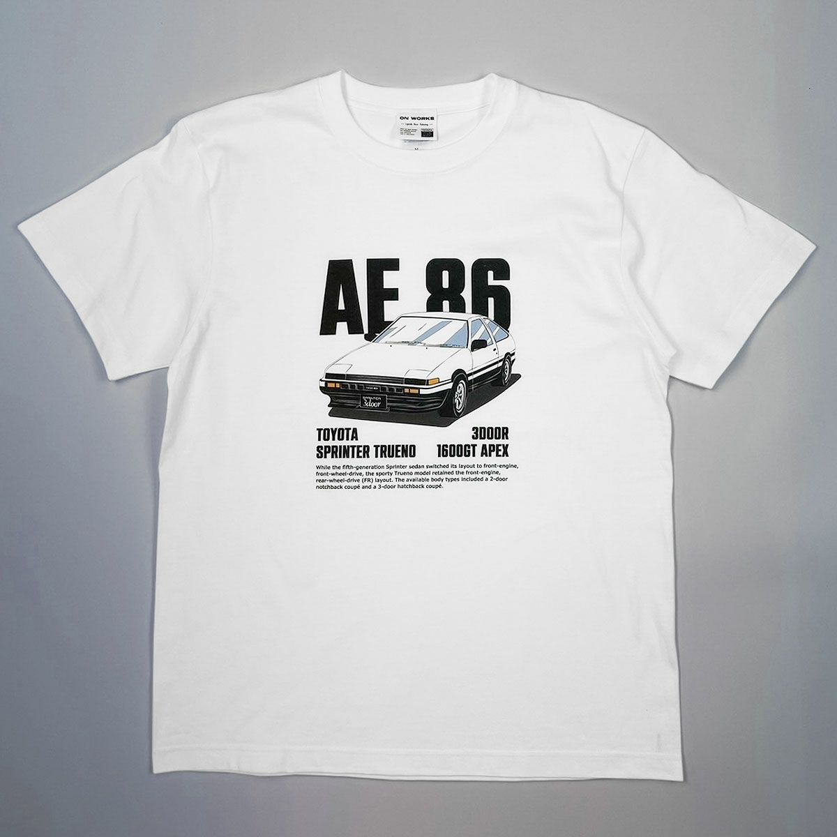 ONWORKS｜トヨタ スプリンタートレノ AE86プリント｜トップス｜ホワイト