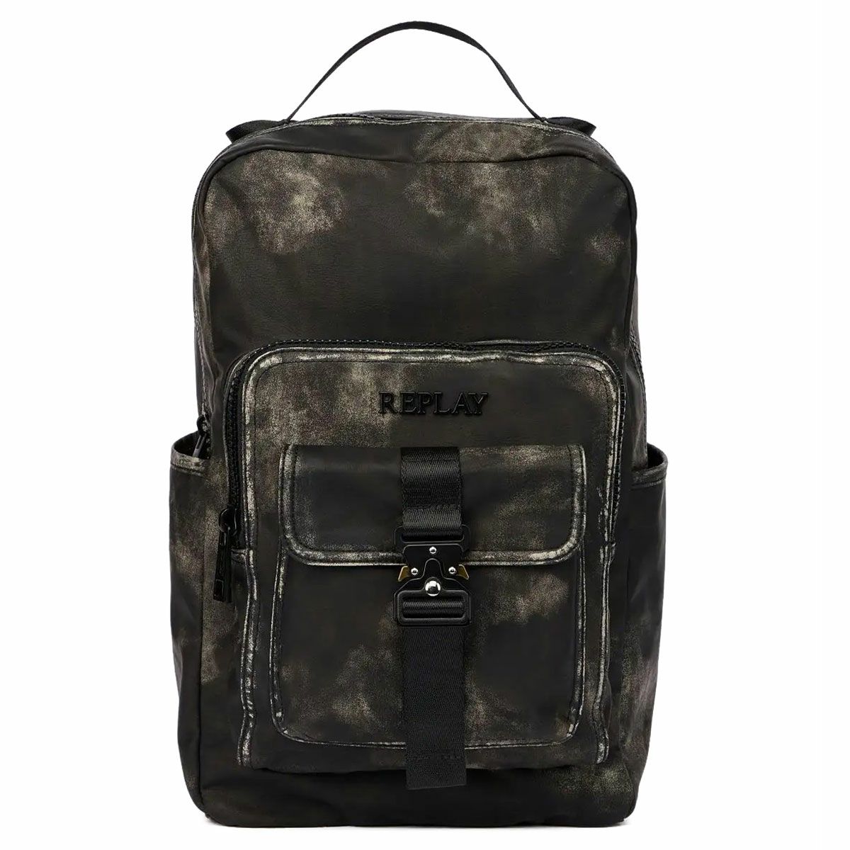 REPLAY｜ウォッシュド ブラック バックパック｜バッグ