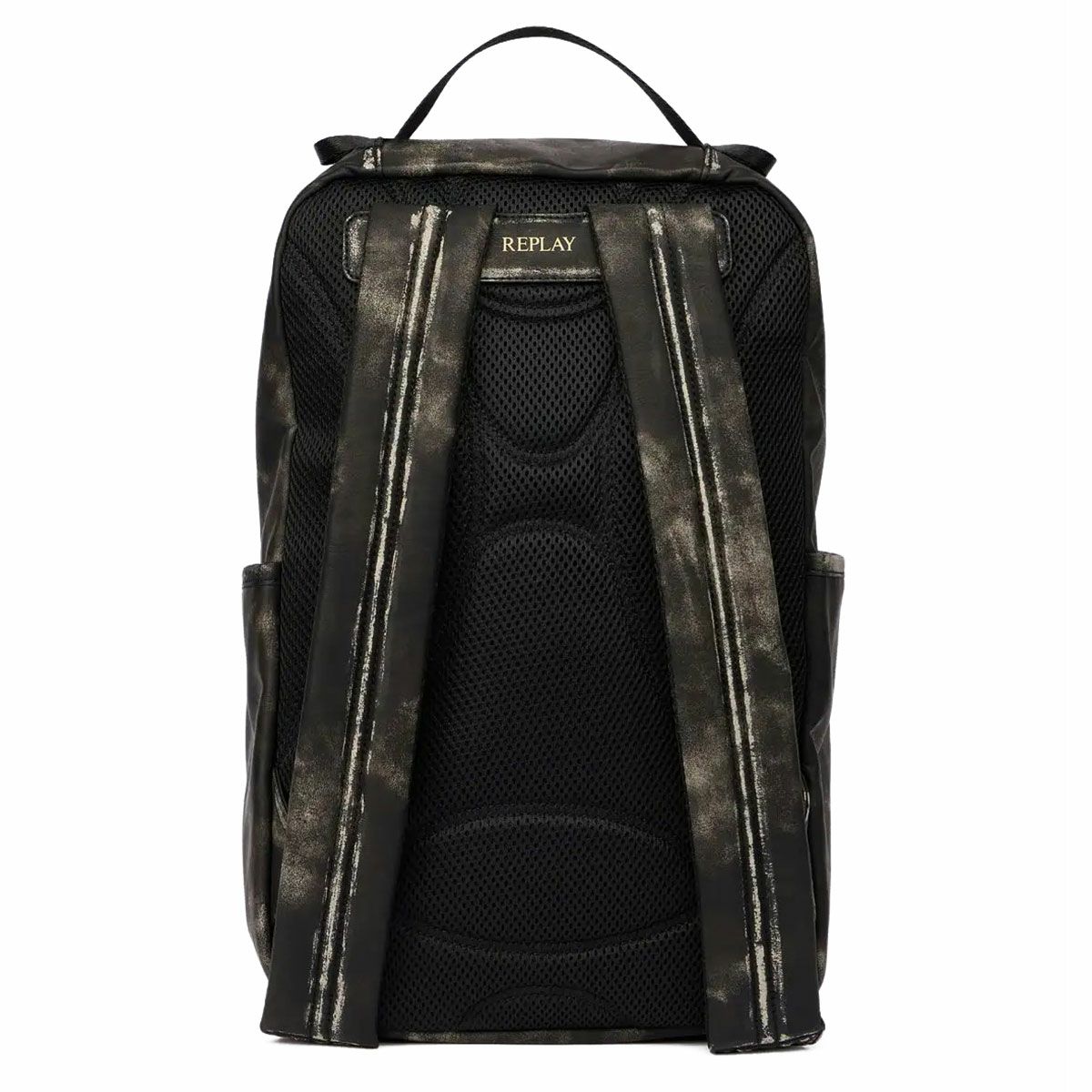 REPLAY｜ウォッシュド ブラック バックパック｜バッグ｜ウォッシュドブラック