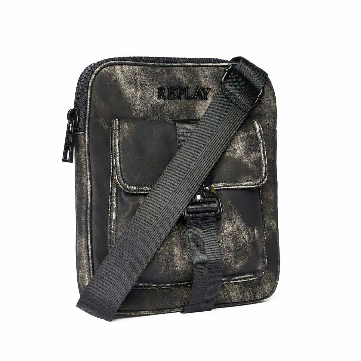 REPLAY｜ウォッシュド ブラック クロスボディ バッグ｜バッグ｜ウォッシュドブラック