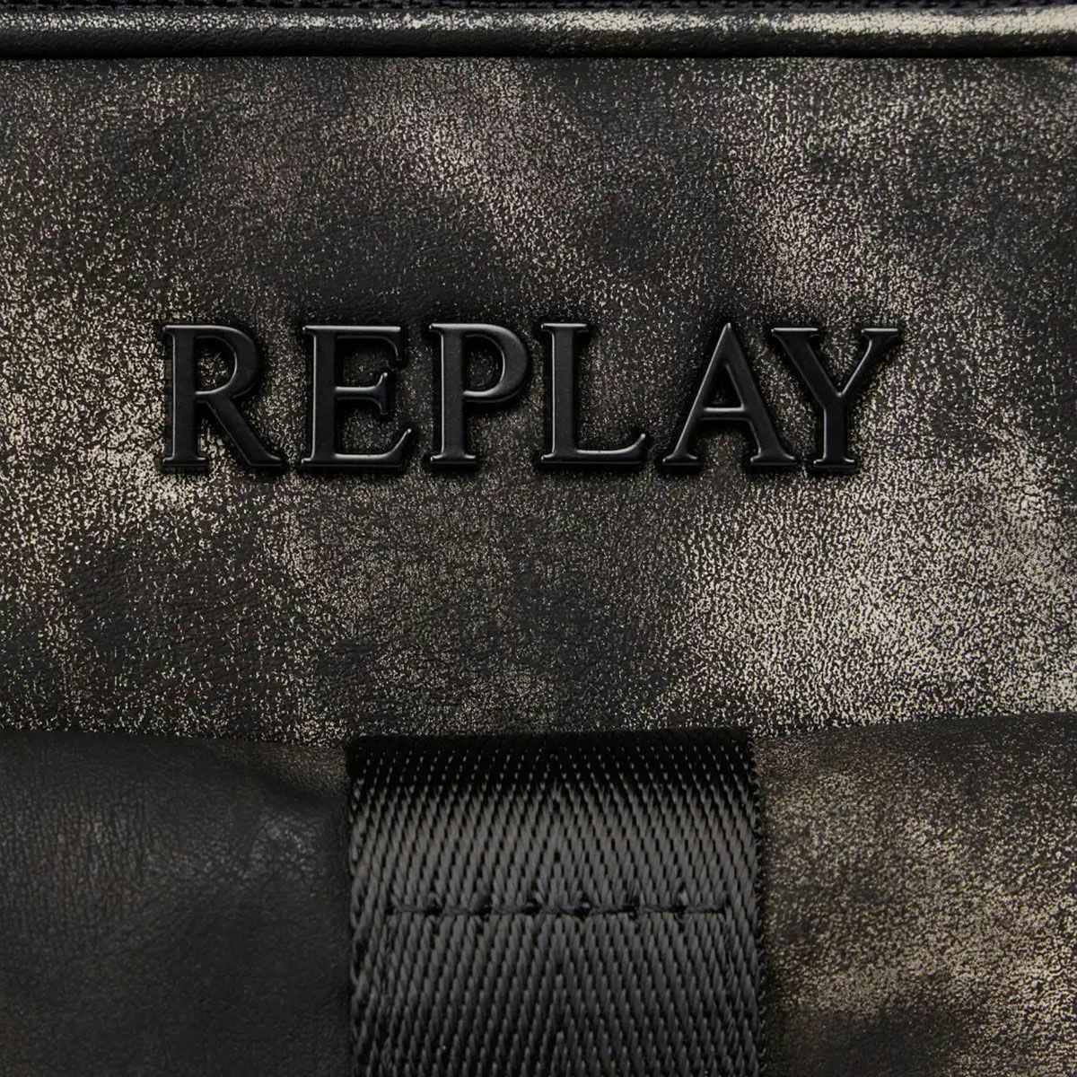 REPLAY｜ウォッシュド ブラック クロスボディ バッグ｜バッグ｜ウォッシュドブラック