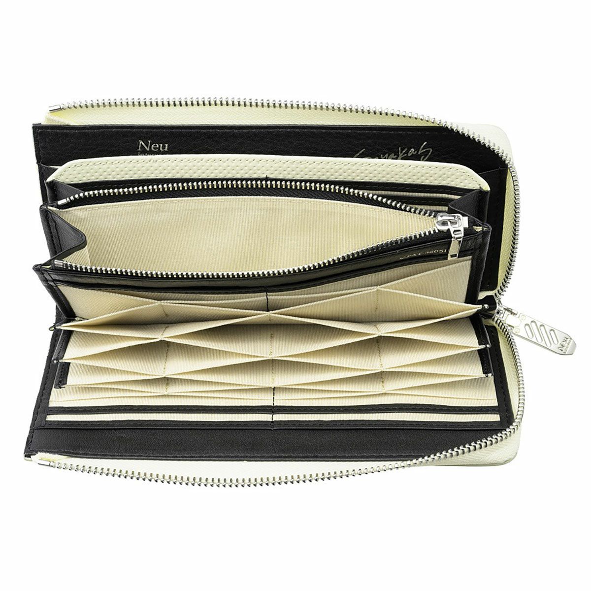 neuinteresse｜ハニーセル 長財布 L字ラウンドファスナー 下田紗弥加モデル｜財布｜ホワイト