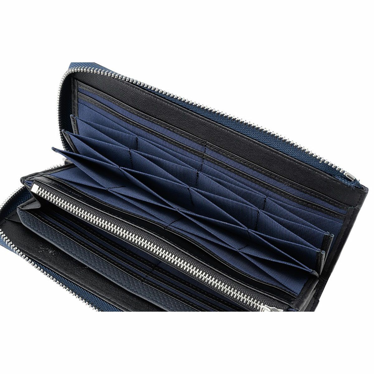 neuinteresse｜ハニーセル 長財布 L字ラウンドファスナー 下田紗弥加モデル｜財布｜ネイビー