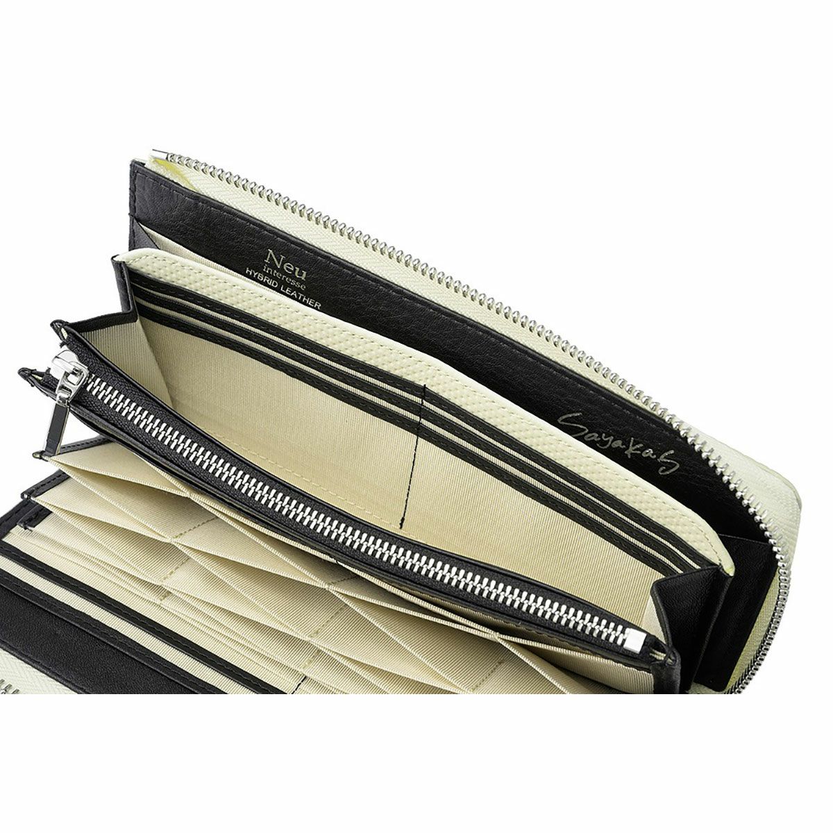 neuinteresse｜ハニーセル 長財布 L字ラウンドファスナー 下田紗弥加モデル｜財布｜ホワイト