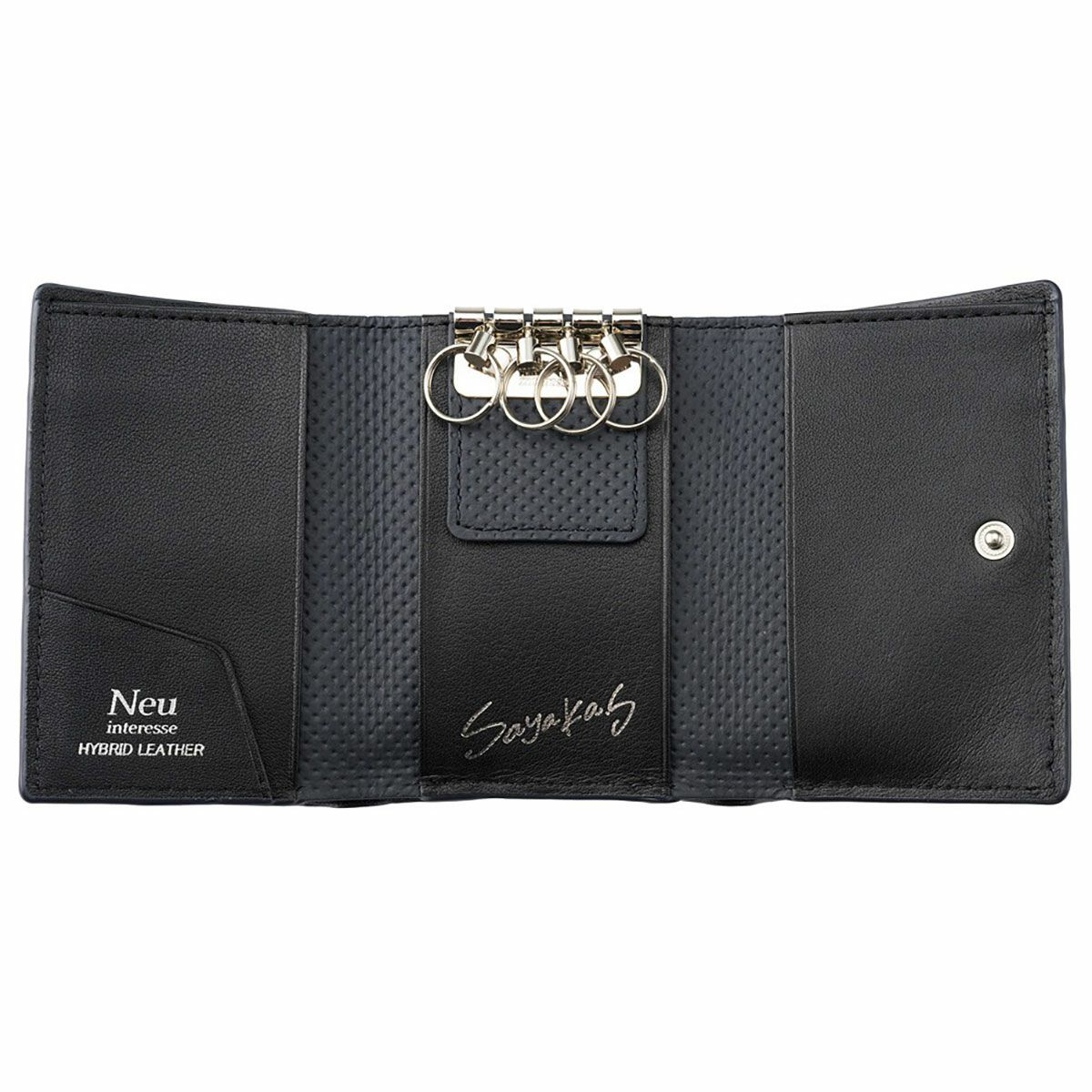 neuinteresse｜三つ折り財布 キーケース付き 下田紗弥加モデル｜財布｜ネイビー