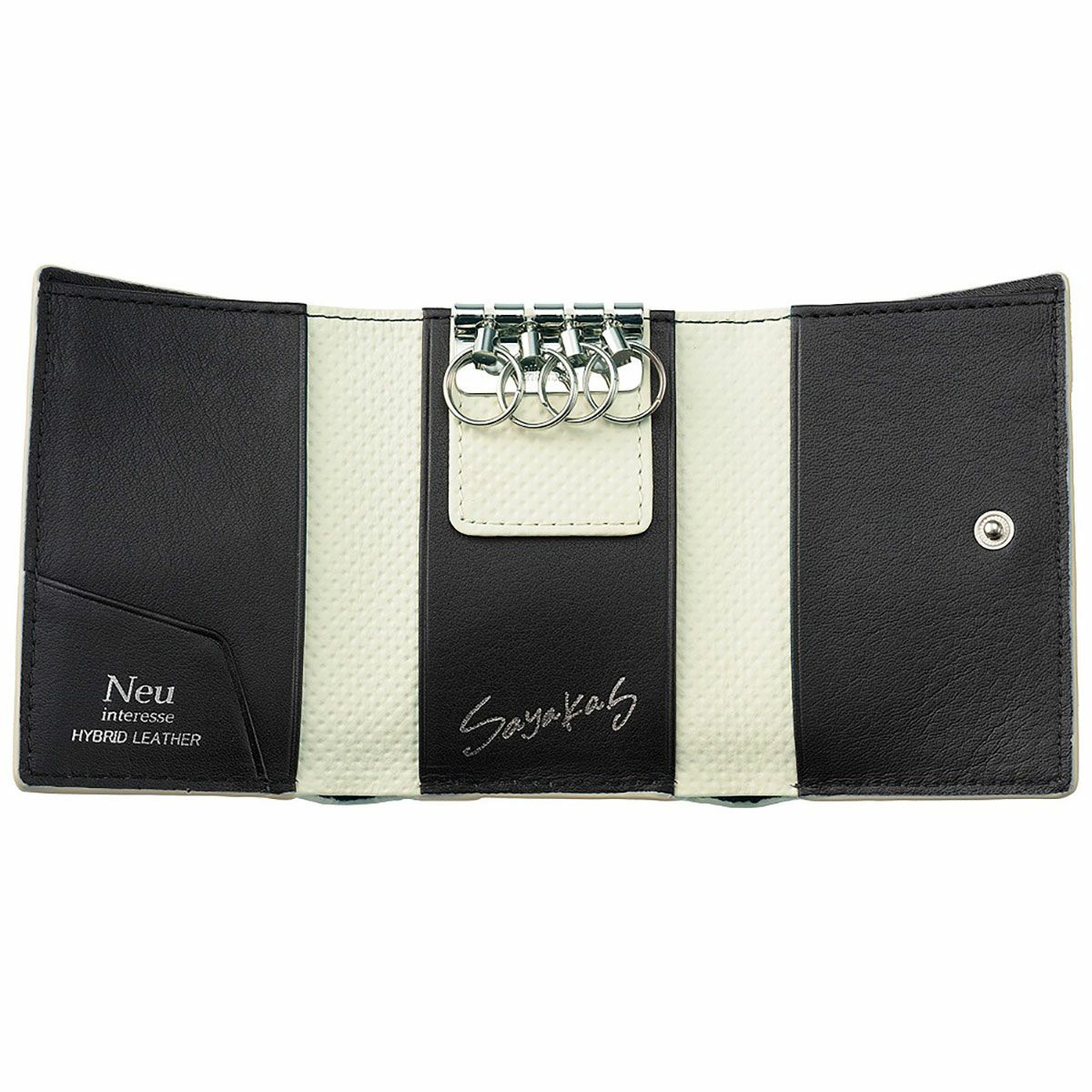 neuinteresse｜三つ折り財布 キーケース付き 下田紗弥加モデル｜財布｜ホワイト