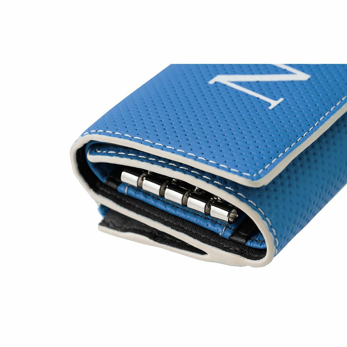 neuinteresse｜三つ折り財布 キーケース付き 下田紗弥加モデル｜財布｜ブルー