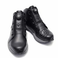 56design｜ライディング ウェッジ ソール シューズ｜スニーカータイプ｜ブラック×グレー ソール