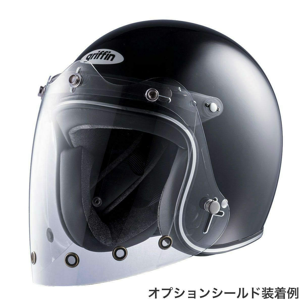 griffin｜ジェットスター ブラック｜ヘルメット｜ブラック